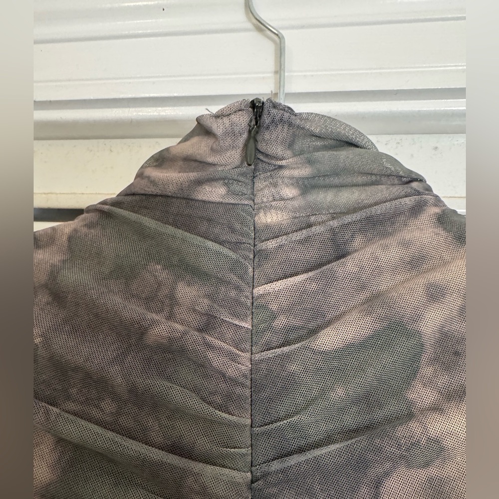 Zara Mesh Ruched Mini Dress - Picture 7 of 7